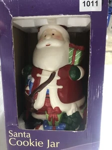 Weihnachten Weihnachtsmann Keramik bemalt Keksdose 11" Rite Aid Neu im Karton - Bild 1 von 4