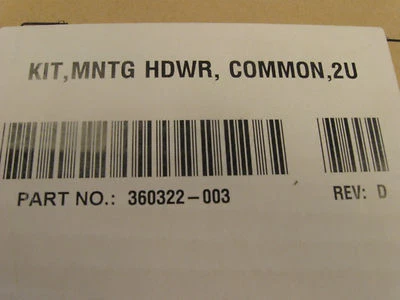 HP 360322-003 Kit Mntg HDWR Common 2U - Image 1 of 4