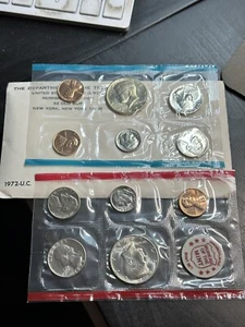 Juego de 11 monedas P&D 1972 como nuevas de Estados Unidos sin circular con OGP - Imagen 1 de 2