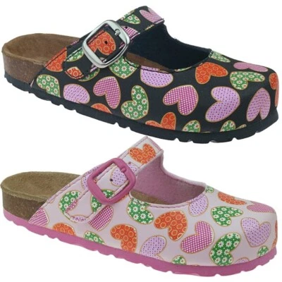 BIOKIDS Bio Sandale bunte Herzen Lederfussbett Gr.27-39 - Bild 1 von 3