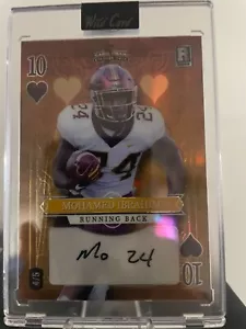 MOHAMED IBRAHIM 2023 WILD CARD STACKED DECK GOLD RC AUTO 4/5 SSP - Picture 1 of 1