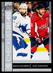 Nikita Kucherov / Alex Ovechkin 2021-22 Upper Deck Speckled Rainbow Foil #450 - Picture 1 of 2