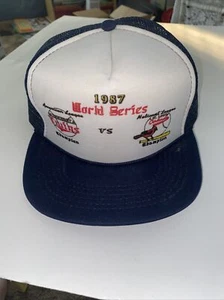 Vintage Twins & Cardinals 1987 World Series Champions Baseball Snapback Mütze/Cap - Bild 1 von 3