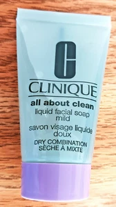 NEW Clinique All About Clean Liquid Facial Soap - Mild - TRAVEL SIZE 1 fl oz - Picture 1 of 1