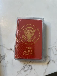 The White House Souvenir Playing Cards Clear Case Washington D.C. Red Brand New - Picture 1 of 4