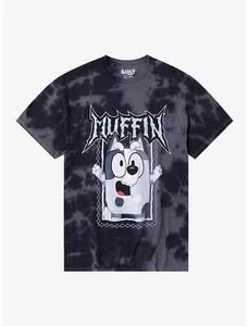 Camiseta Bluey Para Hombres Muffin Metal Tie-Dye Dibujos Animados Nueva XS-3XL - Imagen 1 de 6