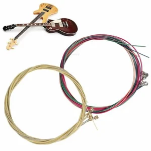 6 Stück/Set bunte Akustikgitarrensaiten 1.-6. Saite Stahlsaiten ersetzen - Bild 1 von 11