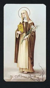santino -holy card- image pieuse Heiligenbildchen  Santa Caterina da Siena - Picture 1 of 1