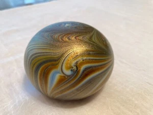 VTG Orient & Flume (O & F) Paperweight 1974 212-M 74 Signed Multicolor Swirls - Picture 1 of 10