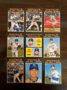 2020 Topps Heritage KANSAS CITY ROYALS Base Team Set of (9) Soler Merrifield - Picture 1 of 1