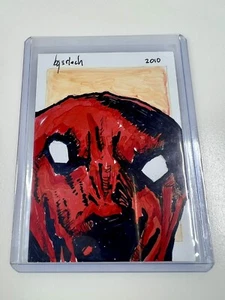 Rare Cult Stuff- 1 Of 1 - 2010 Sketch Card - Bruce Gerlach Signed Exclusive - Picture 1 of 3