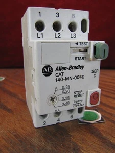 Allen Bradley Motor Starter 0.25 to 0.40a adjustable Protector 140-MN-0040 / C - Picture 1 of 6