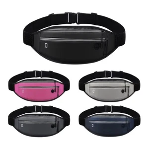 Unisex Waist Belt Bum Bag Pouch Sports Bag Running Jogging Belt Bag Waist Wallet - Picture 1 of 32