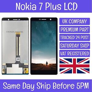 Nokia 7 Plus TA-1046-1055-1062 LCD Screen Display Touch Digitizer Assembly Black