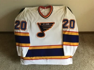 RARE Vintage St. Louis Blues Jersey Size XL CCM Lee Norwood Autograph - Image 1 of 4