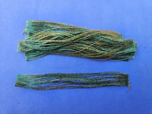 10 silicone Skirt Tabs  Pumpkin/Green Glitter T63 Fish Lure Spinnerbait Jig Bass - Picture 1 of 1