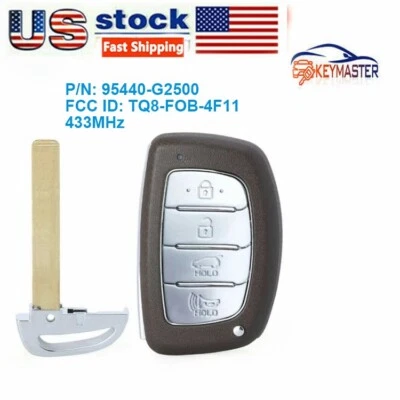 Llave remota FOb para Hyundai Ioniq 2020 2021 TQ8-FOB-4F11 433 MHz 95440-G2500 Foto 1 de 2