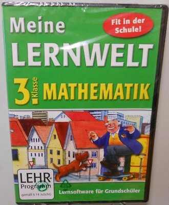 Mathematik Software Schule 3.Klasse PC MAC CD-ROM Lernwelt Lernen Nachhilfe T450 - Bild 1 von 2