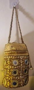 Golden Mirrored Insulated Wine Bottle Bag Good Condition - Picture 1 of 11