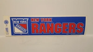 Tira de calcomanías adhesivas vintage de parachoques del equipo New York Rangers #2 (década de 1990) - Imagen 1 de 1