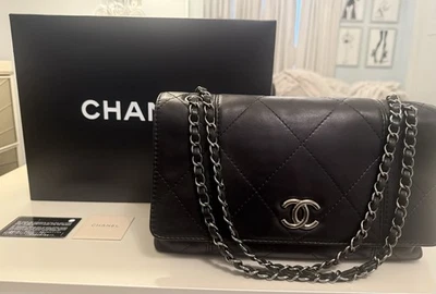 New Vintage Chanel Bag Black Lambskin Authenticity Card/Box - Image 1 of 4