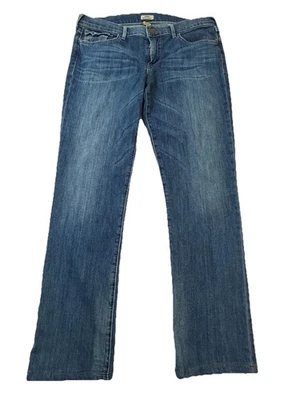 True Religion Cora Jeans Womens 31 Blue Mid Rise Straight Leg Stretch Denim USA - Image 1 of 4