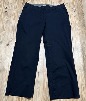 Pantalones Avenue para mujer calce clásico de pierna ancha elásticos lavados a la piedra negros talla 16 Foto 1 de 4