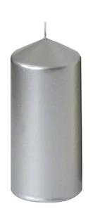 Kerze Rotz 130/57mm Metall Silber Steinhart - Bild 1 von 1
