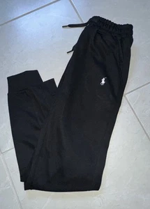 Polo Ralph Lauren Size-M mens Double-knit Jogger RRP$279 Black - Picture 1 of 6