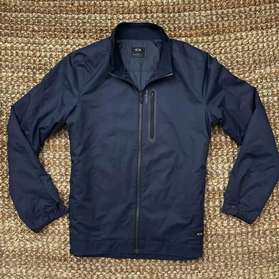 Oakley Men’s City Performance Bomber Jacket (Large) Blue - Image 1 of 4