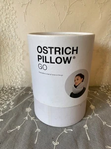Almohada de viaje de espuma viscoelástica premium gris Flight 001 para cuello avestruz en caja - Imagen 1 de 6