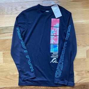 Old Navy Boys Size 10/12  blue Long Sleeve RashGuard Sun Shirt UV protection - Picture 1 of 4