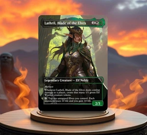 Lathril, Blade of the Elves Custom made Proxy game card - Picture 1 of 1