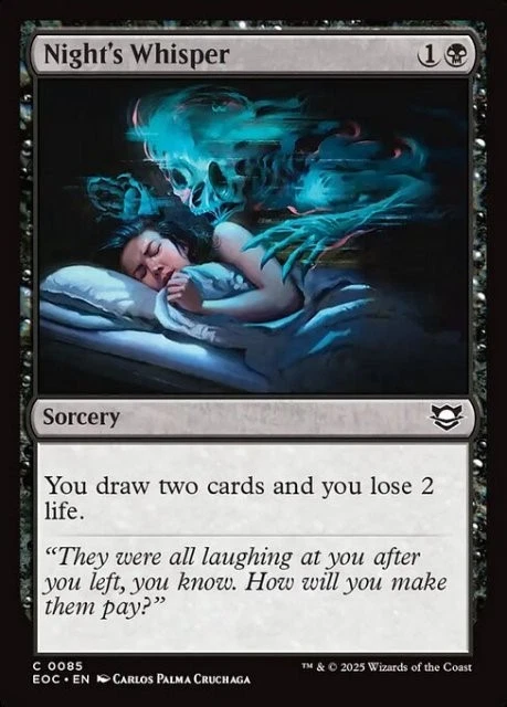 MTG - NIGHT'S WHISPER - Edge of Eternities Com (C) - image 1 of 1