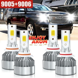 For Chevrolet Tahoe 1995-2006 4x LED Headlight High Low Beam Bulbs Combo Kit - Bild 1 von 11