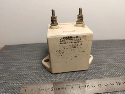 Condensador de mica moldeado Hunts 5000 pF 3 kv (tirar) USADO Foto 1 de 4