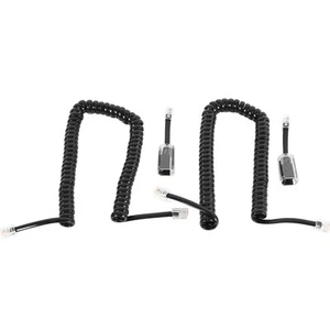 Telephone Cord Detangler, 2 Pack Black Coiled Telephone Handset Cord / 1.11381 - Zdjęcie 1 z 8