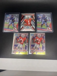 Quinshon Judkins 2023-24 Bowman Chrome University & Campus Icons (5) RC Card Lot - Picture 1 of 3