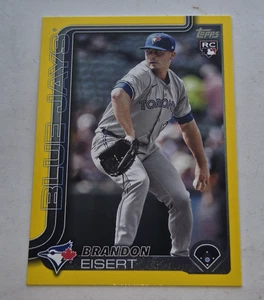 2025 Topps Series 2 Brandon Eisert #359 Yellow Border RC Toronto Blue Jays - Picture 1 of 2