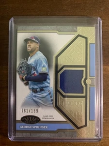 2024 Topps Tier One George Springer Game Worn Relic Toronto Blue Jays 161/199 - Picture 1 of 2