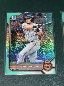 2022 Bowman Chrome Diego Rincones AQUA SHIMMER /125 - Picture 1 of 5