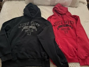 Nike Just Do It Phys Ed 23 Sudadera con Capucha Pullover Para Hombres XL Rojo Negro Entrenamiento - Imagen 1 de 11