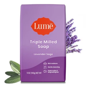 Lume Triple Milled Bar Soap - Rich Moisture & Gentle Cleansing - Paraben Free, - Picture 1 of 7