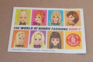 MATTEL WORLD of BARBIE FASHIONS Book 2 1967 Stacy Casey Francie Twiggy CATALOG - Picture 1 of 8