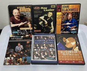 Drummer DVD 10 Disc Lot Steve Smith Todd Sucherman Thomas Lang Ray Luzier - Imagen 1 de 22