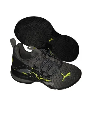 Tenis grises PUMA Axelion malla camuflaje sísmico PS LITTLE niños - talla 11C Foto 1 de 4