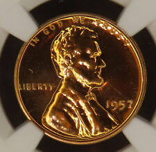 Lincoln Wheat 1 Cent 1957 NGC PF66 RD! Magnificent Red Proof! Superb Eye Appeal!