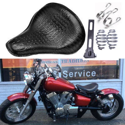 For Honda Shadow VT 1100 750 500 Bobber Motorcycle Alligator Solo Seat Spring US - Image 1 of 4