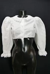 Gr.38 Dirndlbluse weiß Bluse für Dirndl Sportalm Baumwolle mit Spitze B10740 - Bild 1 von 4