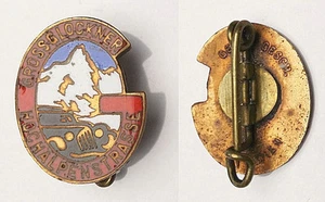 🔴AUSTRIA Grossglockner High Alpine Road - vintage enameled badge from 1930s🔴 - Picture 1 of 3